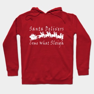 Santa Delivers Come What Sleigh Hoodie